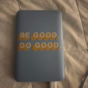 Blue Power Bank with Motivational Text